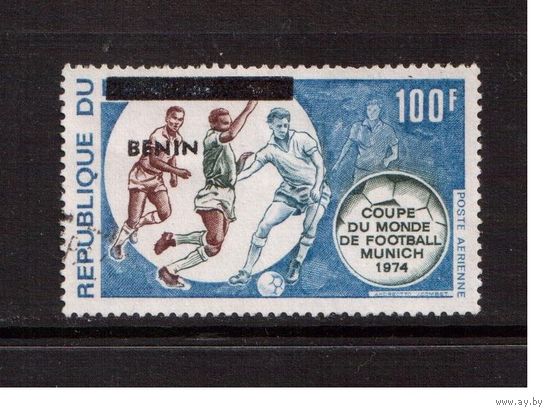 Бенин-1992(Мих.530)  гаш. изм.ном.  , Спорт, футбол,RR