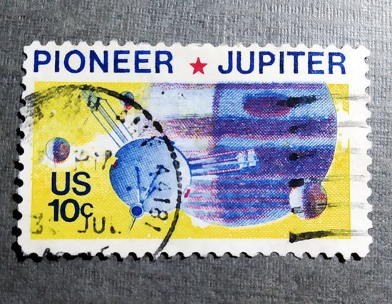 Марка США 1975 год Космос