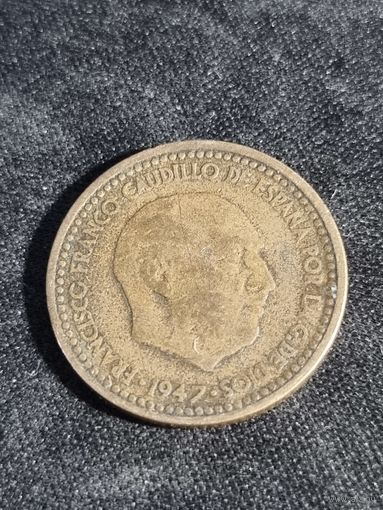 Испания 1 песета 1947