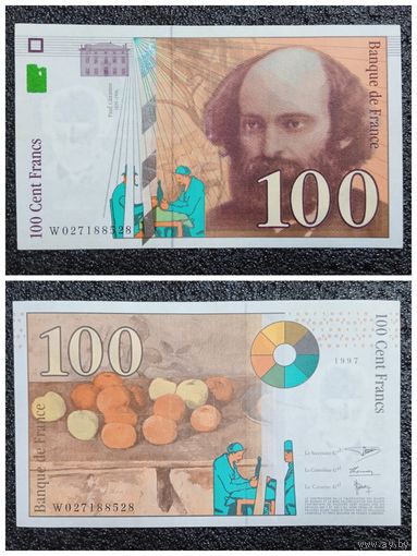 100 франков Франция 1997 г.