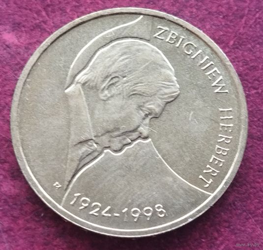 Польша 2 злотых, 2008 10 лет со дня смерти Збигнева Херберта