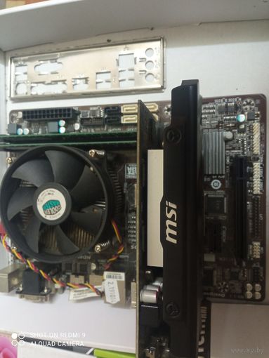 Материнская плата+процессор+память+видеокарта