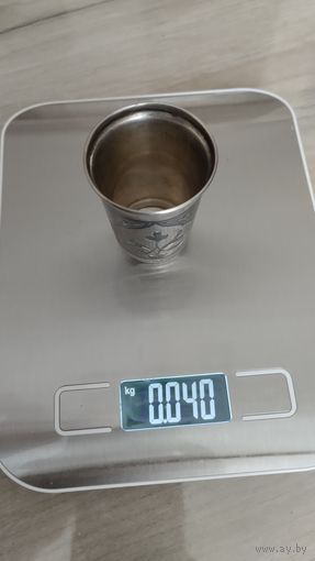 Красивая рюмка Кубачи   серебро 875 проба. Состояние отличное.