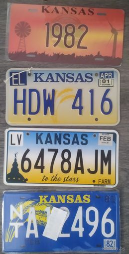 Автомобильный номер сша Канзас