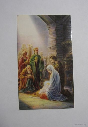 Календарик 1991г. Рождение Иисуса. Приношение даров.