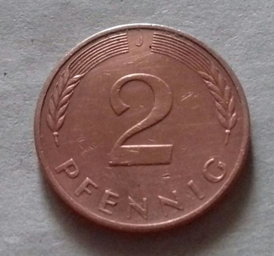 2 пфеннига, Германия 1979 J