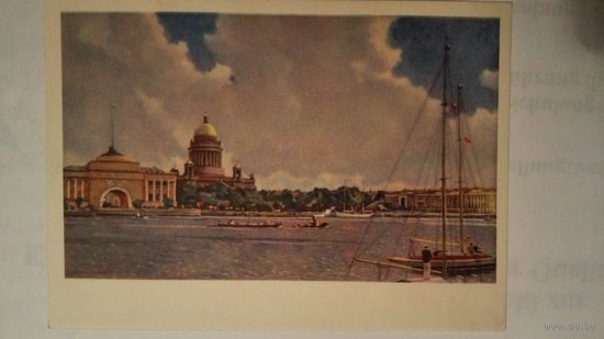 Соцреализм 1959. Нисский. Ленинград. На Неве