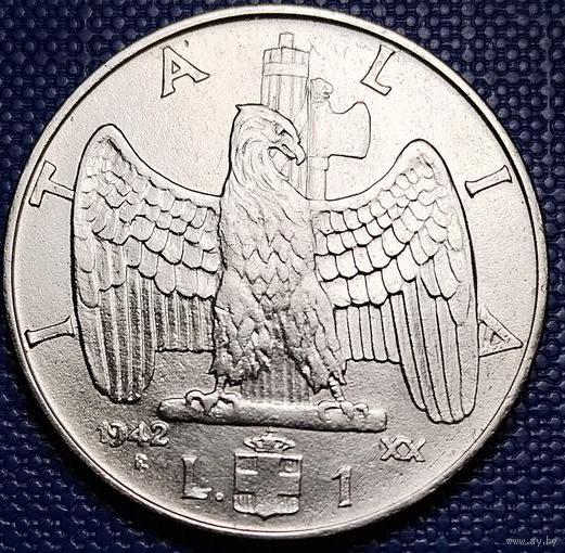Италия 1 лира 1942 г.