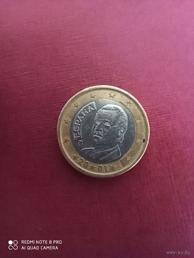 1 евро 2001, Испания