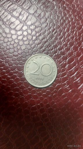 Монета 20 стотинок 1999г. Болгария. Хорошая!