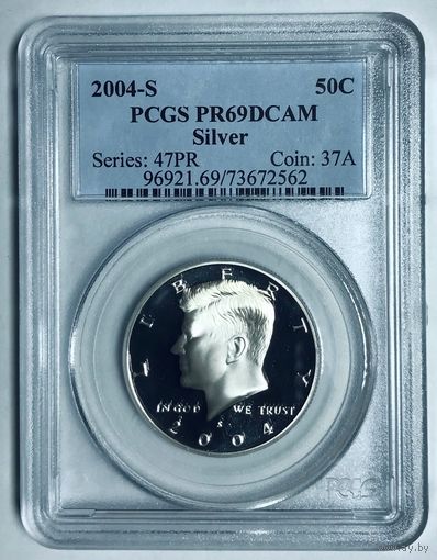 50 центов 2004 Кеннеди серебро США pf 69 deep cameo