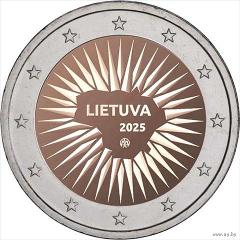 Литва 2 евро, 2025 Оборона страны UNC