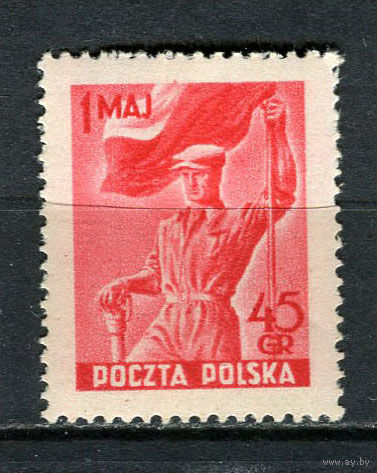 Польша - 1951 - День международной солидарности трудящихся - 1 Мая - [Mi. 687] - полная серия - 1 марка. MNH.  (Лот 32HQ)-TG3P1