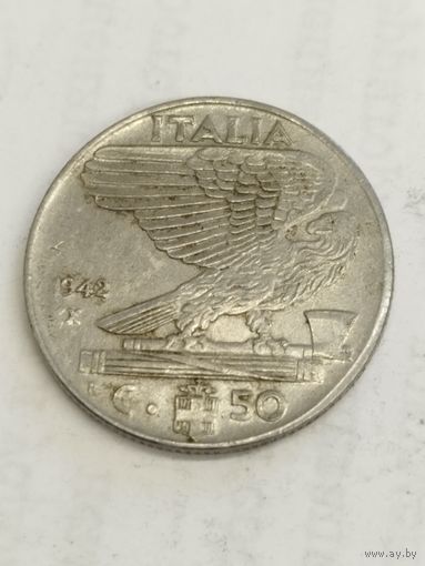 Италия 50 сентизим 1942