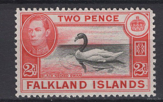 Фолкленды 1938** 2d Лебедь Георг VI   SG#150