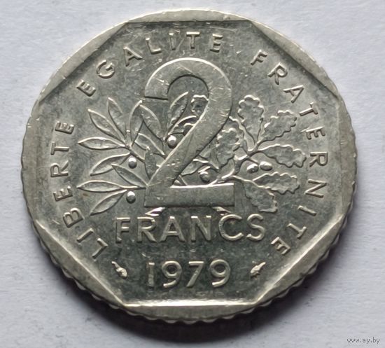 Франция. 2 франка 1979 года.