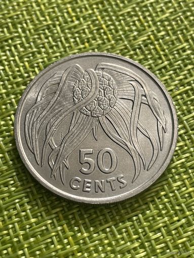 Кирибати. 50 центов 1979 год ( KM#6 "Орех пандауса" Тираж: 20 тысяч)