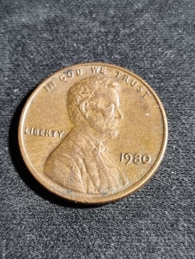 США 1 цент 1980