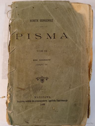 Henryk Sienkiewicz. Pisma. Tom IX. 1899