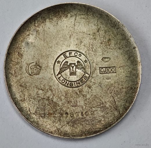 Longines серебряная крышка часов