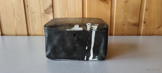 Старинная, латунная шкатулка Warszawa