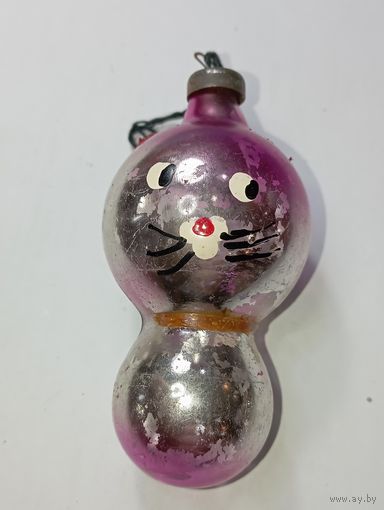 Ёлочная игрушка - Котик , СССР