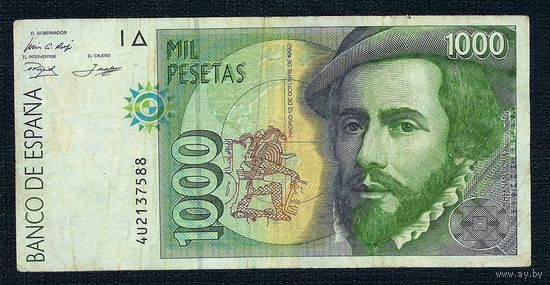 Испания 1000 песет 1992 год