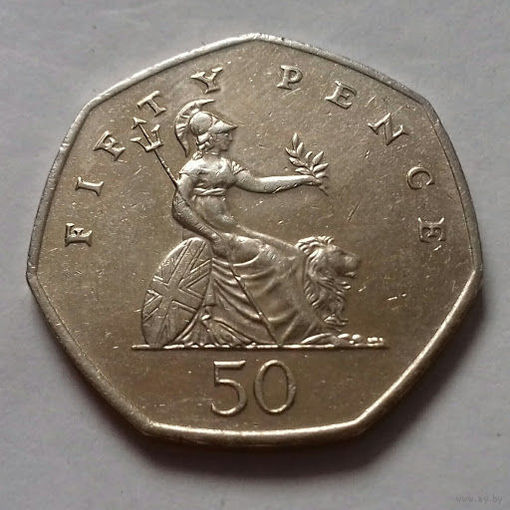 50 пенсов, Великобритания 2002 г.