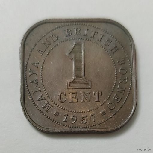 Малайя и Британское Борнео 1 цент, 1957_ KM# 5