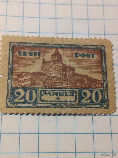 Марка Эстония 1927 год