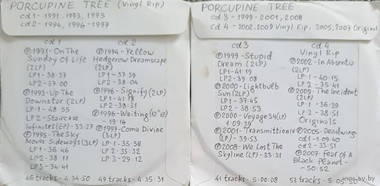 CD MP3 PORCUPINE TREE - 4 CD - Vinyl Rip (оцифровки с винила)