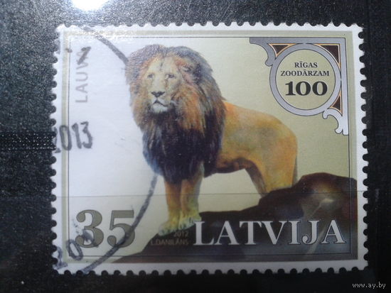 Латвия, 2012. 100 лет Рижскому зоосаду, лев