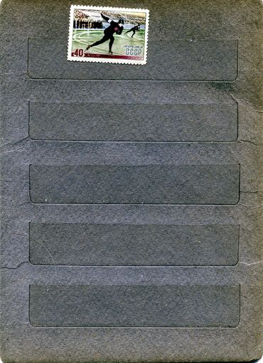 СССР, 1952, ЗИМНИЕ** ВИДЫ СПОРТА,** 1м,  Заг. 1584 (2), чистая,