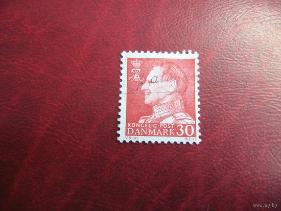 Марка король Фредерик IX 1961 год Дания