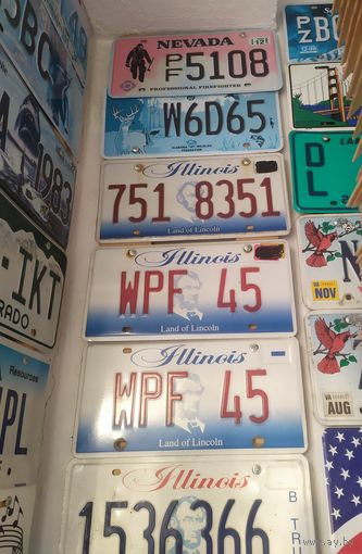 Автомобильный номер сша Иллинойс