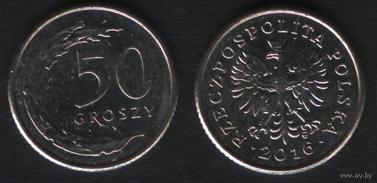 Польша y281 50 грош 2016 год (mw) (_alb2