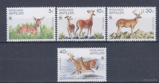[2495] Нидерландские Антиллы 1992. Фауна.Олень.WWF. MNH