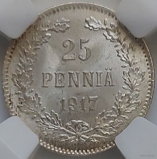 25 пенни 1917 MS-67 РЕДКОСТЬ!!!