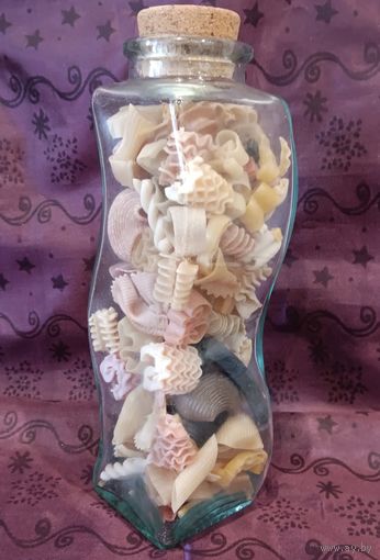 Винтажная декоративная бутыль (4 грани) для кухни с пробкой. Клеймо SVE.