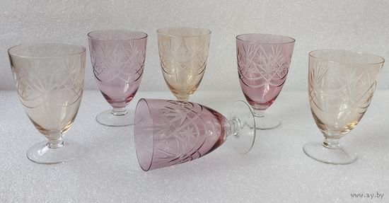 Рюмочки Звёздный хоровод, хрусталь. Германия