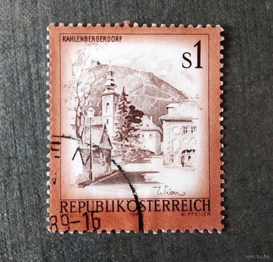 Марка Австрия 1975 год Пейзаж