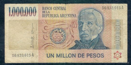 Аргентина 1000000 песо 1982 год.