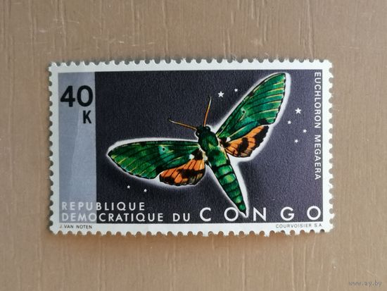 Заир (ДР Конго), 1971 год, фауна, бабочки, махаон