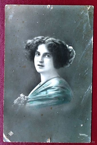 Старинная поздравительная открытка. До 1917 г. Подписана.