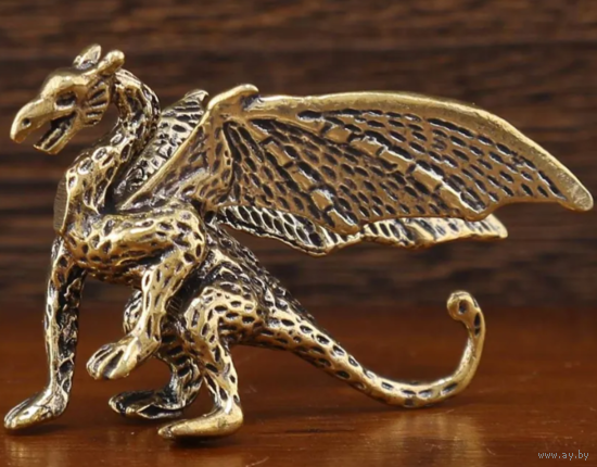 Статуэтка миниатюра Дракон Бронза