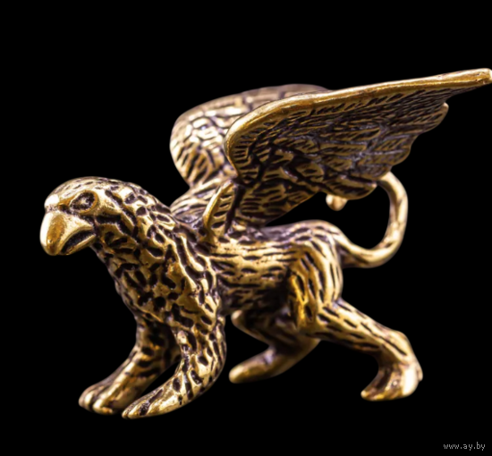 Статуэтка миниатюра Грифон Латунь