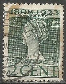 Нидерланды. Королева Вильгельмина. 1923г. Mi#123.