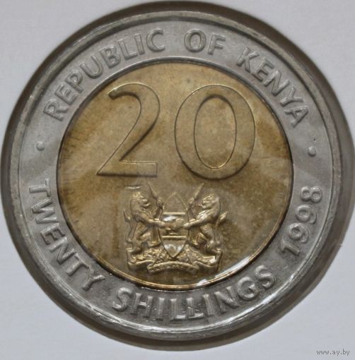 Кения 20 шиллингов 1998 год