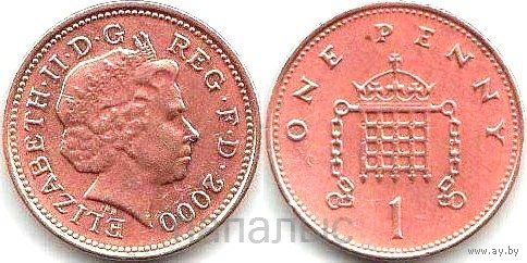 Великобритания 1 пенни 2000