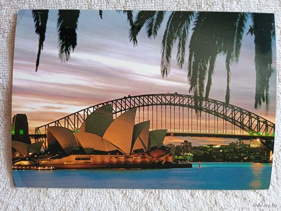 Мосты. Австралия, Сидней. Оперный театр и мост Харбор-Бридж
